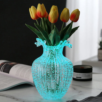 Luminous Glass Vase