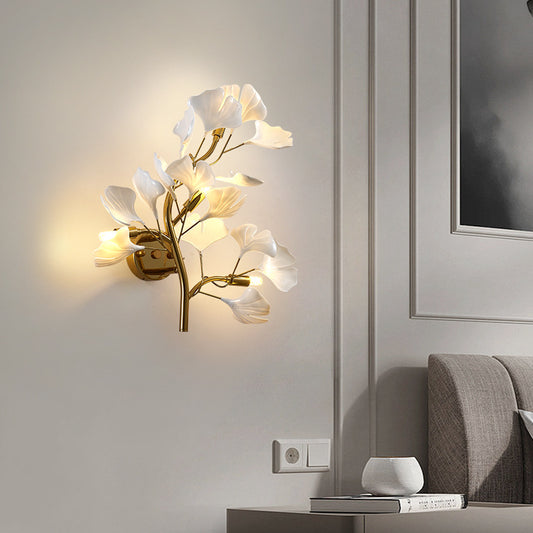 Luxurious Ginkgo Leaf Wall Lamp