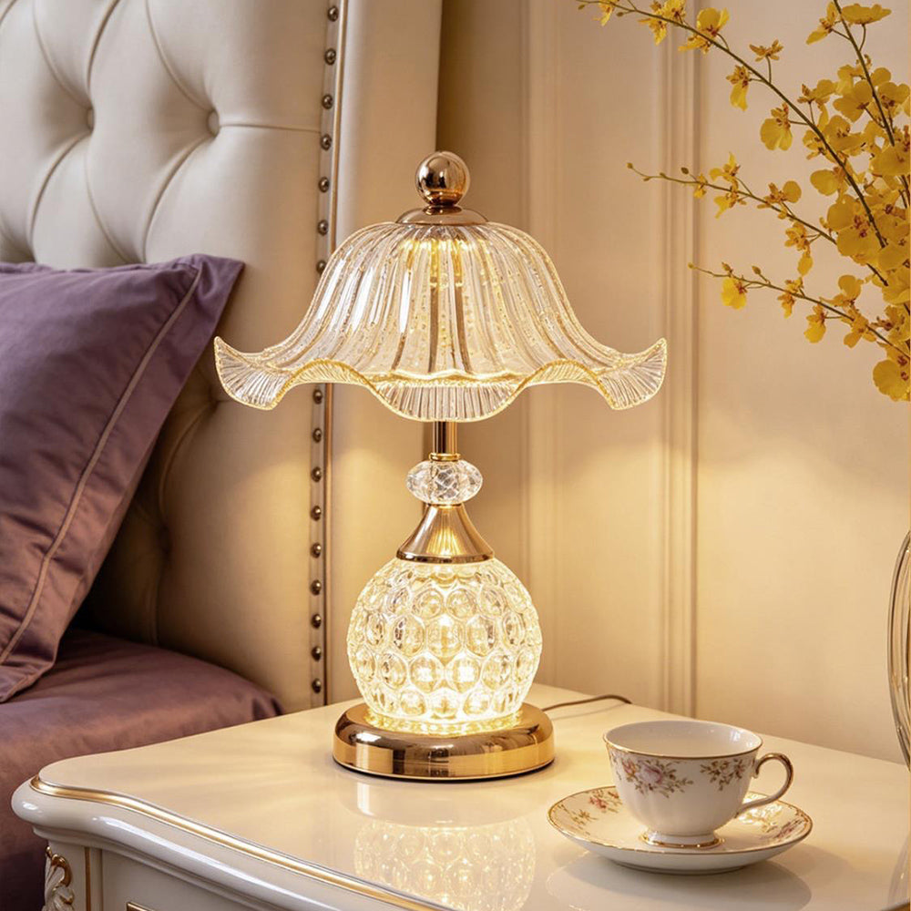 Luxury Peony Flower Table Lamp