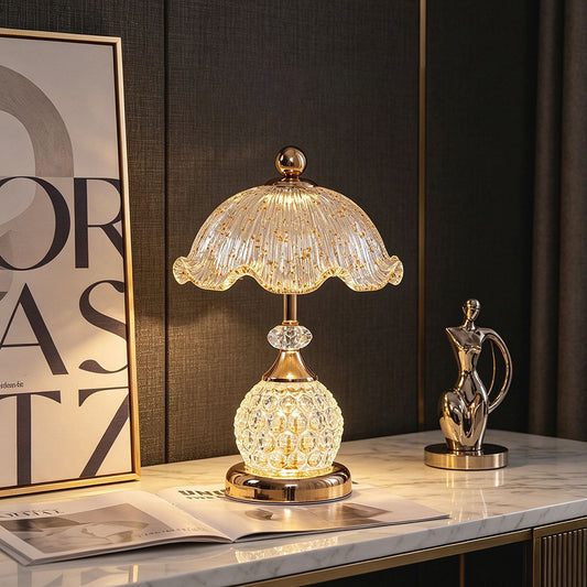 Luxury Peony Flower Table Lamp