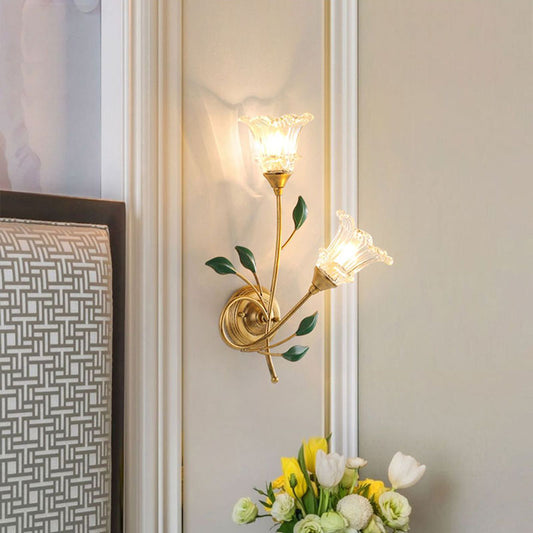 Luxury Vintage Floral Wall Lamp