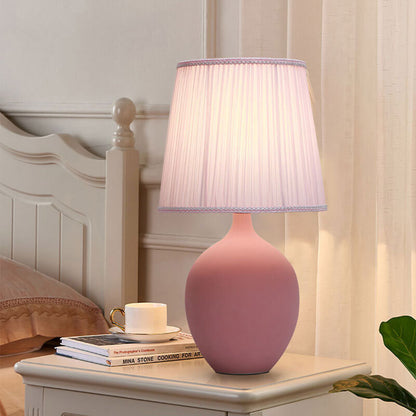 Macaron Simple Ceramic Desk Lamp