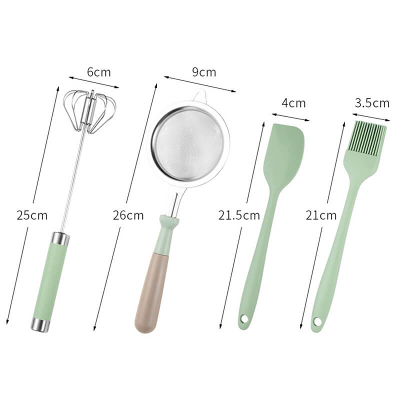 Milk Green Silicone Baking Set