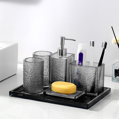 Minimalist Gray Bathroom Set