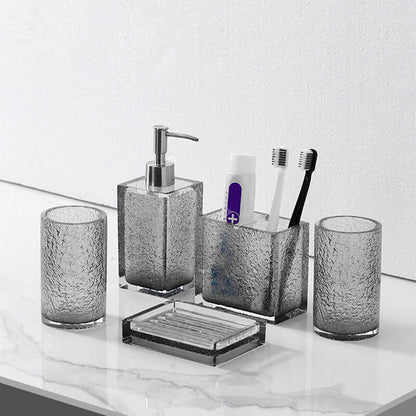 Minimalist Gray Bathroom Set