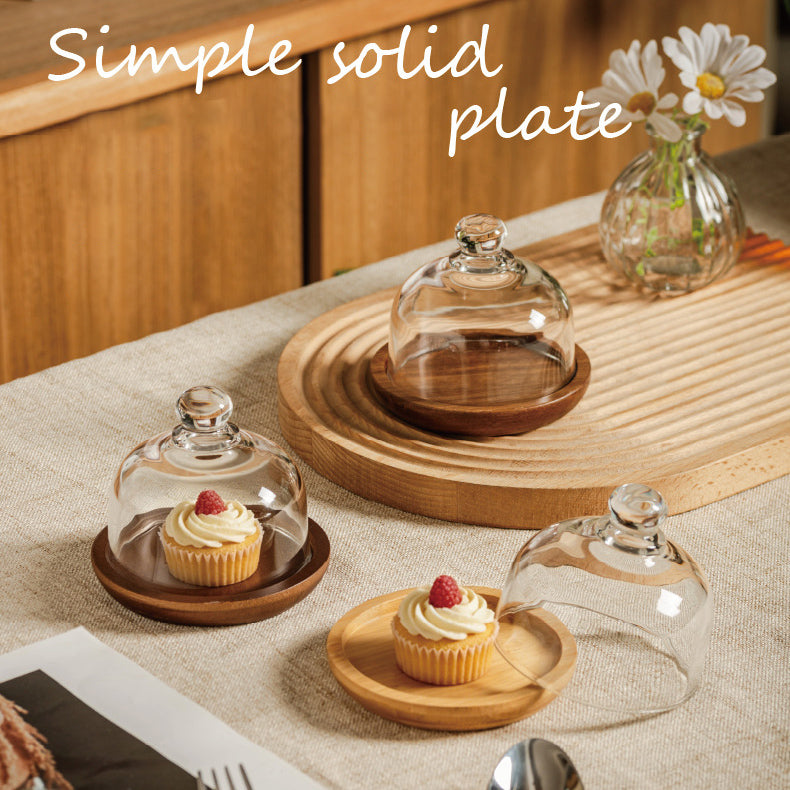 Minimalist Solid Wood Cake Stand