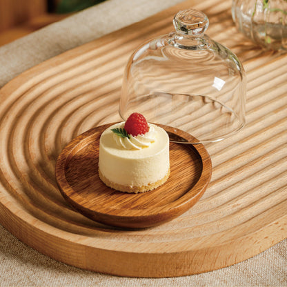 Minimalist Solid Wood Cake Stand