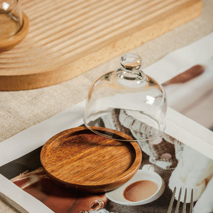 Minimalist Solid Wood Cake Stand