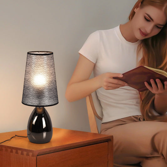 Modern Minimalist Cozy Black Bedside Lamp