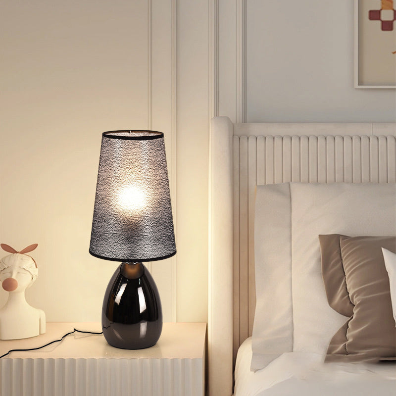 Modern Minimalist Cozy Black Bedside Lamp
