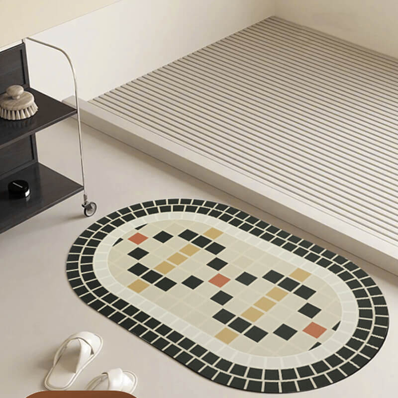 Mosaic Diatom Mud Bath Mat