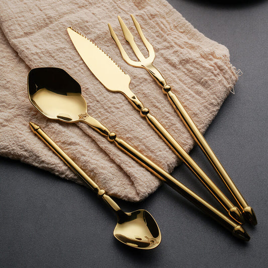 Nautical Stainless Steel Flatware 4Pcs Set