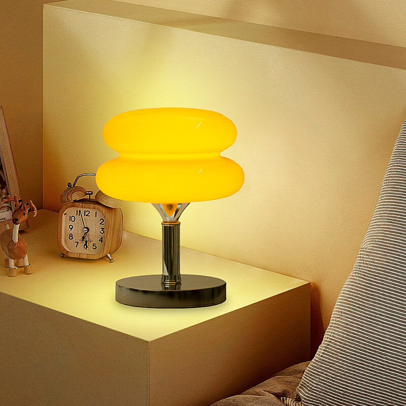 New Egg Tart Glass Desk Lamp