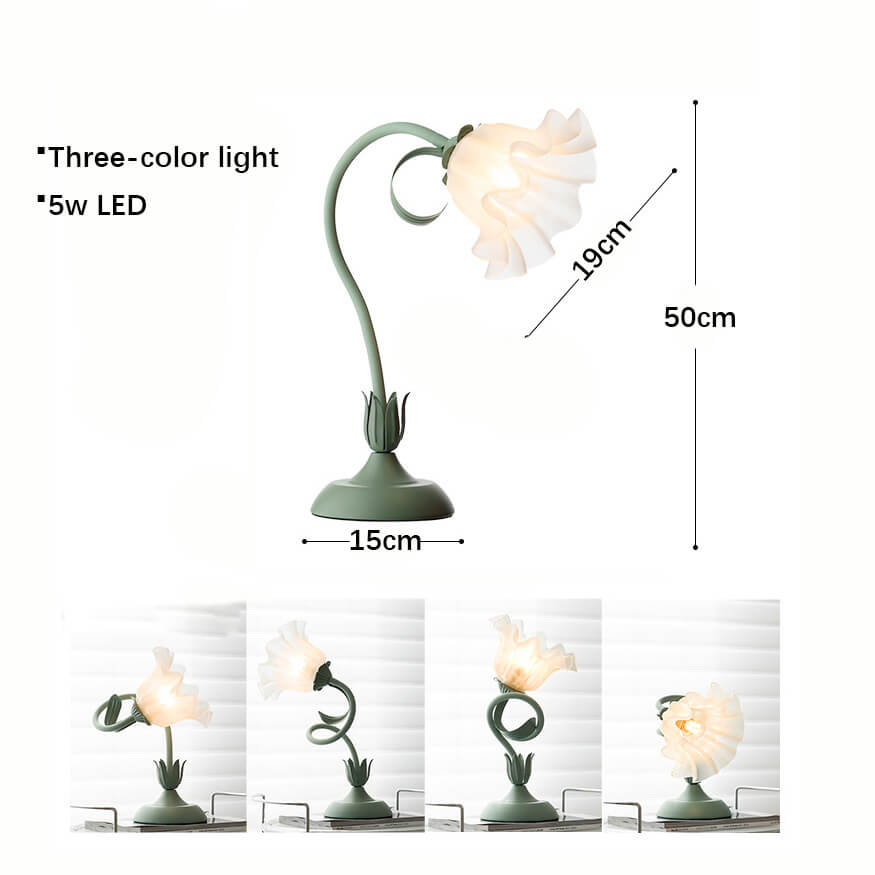 New Style Romantic Flower Table Lamp