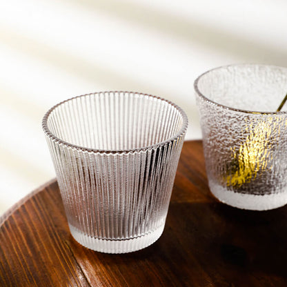 Glacial Textured Whiskey Glass