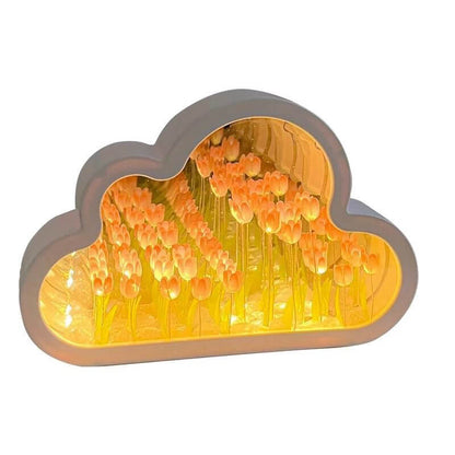 Cloud Tulip Small Mirror Night Light