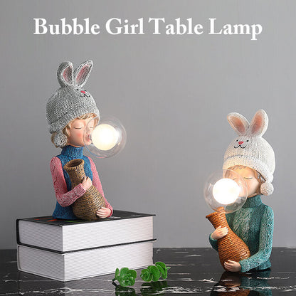 Rabbit Ear Bubble Girl Desk Lamp