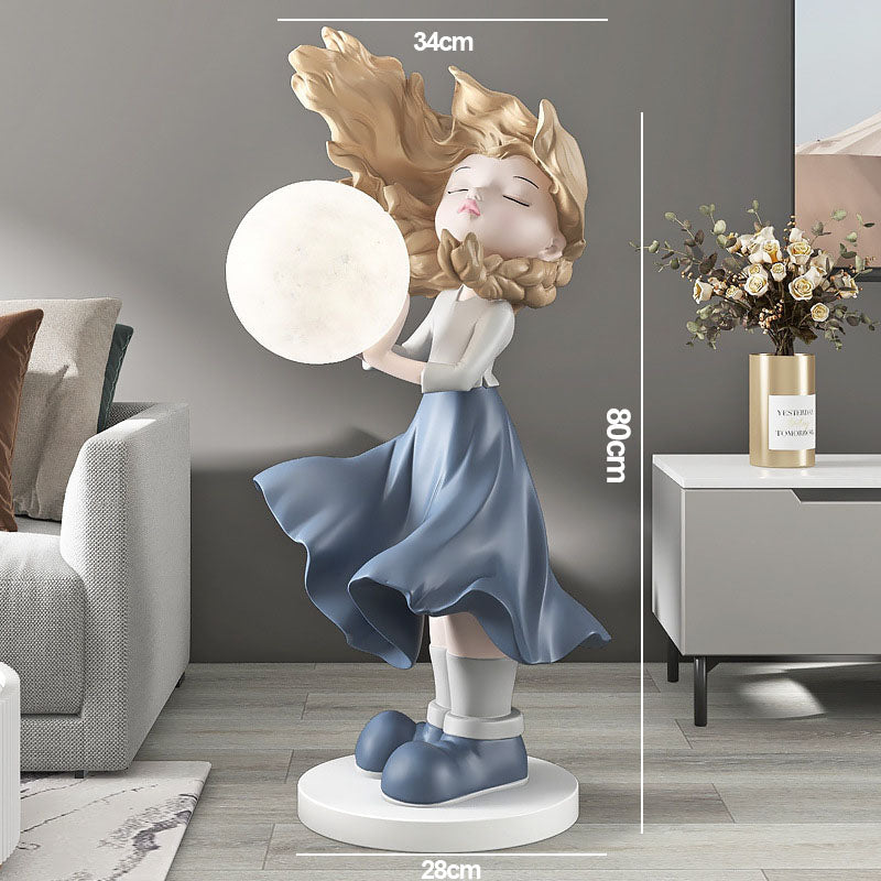 Moon Girl Home Decoration