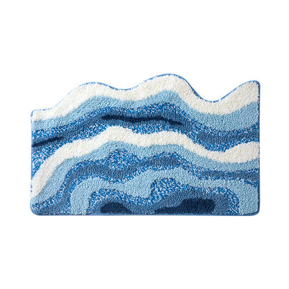 Ocean Style Bathroom Water-absorbing Non-slip Floor Mats