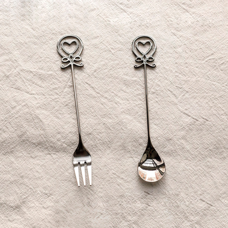 Octopus Shaped Dessert Spoon & Fork