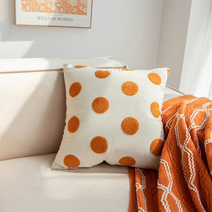 Orange Throw Pillow Cover