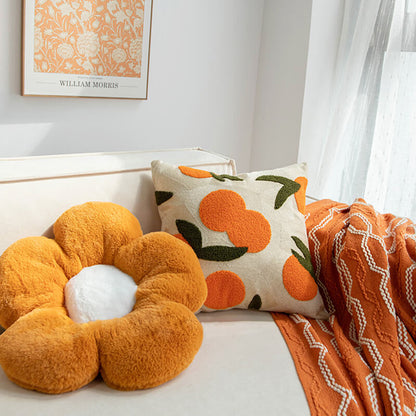 Orange Throw Pillow Cover