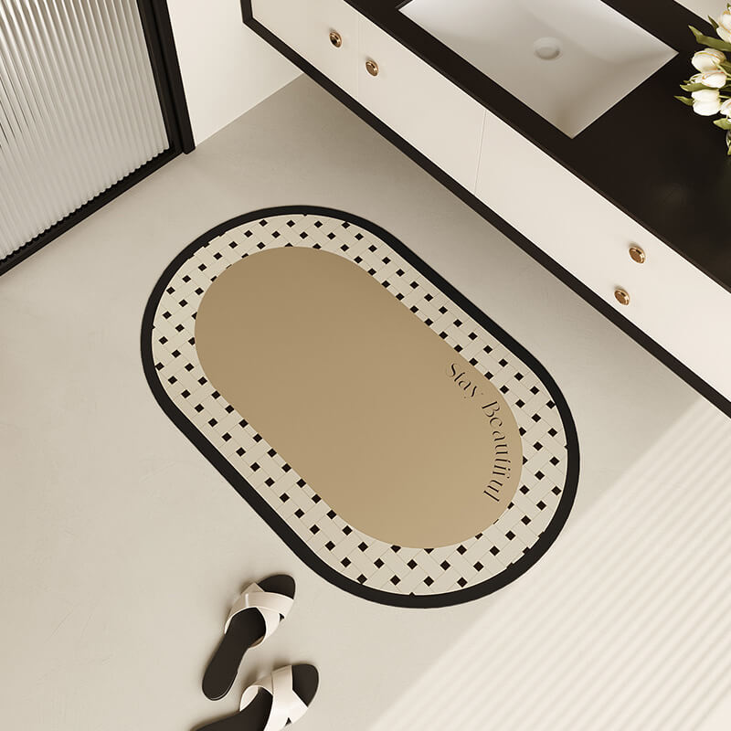 Oval Diatom Mud Bath Mat