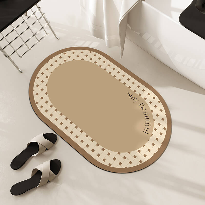 Oval Diatom Mud Bath Mat