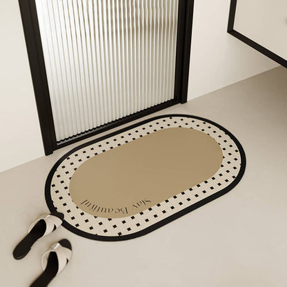 Oval Diatom Mud Bath Mat