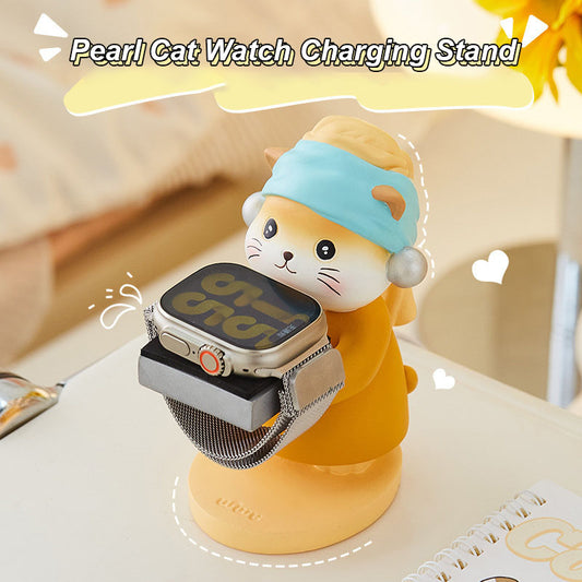 Pearl Cat Watch Charging Stand