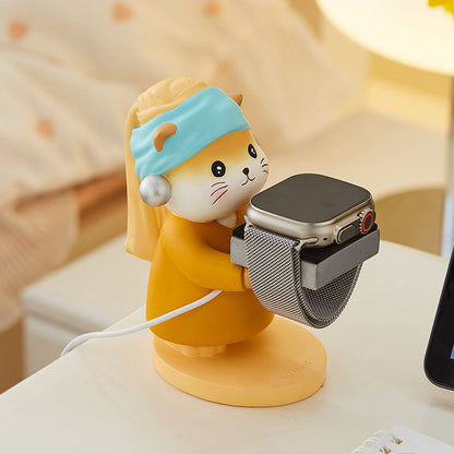 Pearl Cat Watch Charging Stand