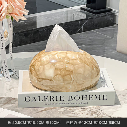 Pebble Ceramic Tissue Box