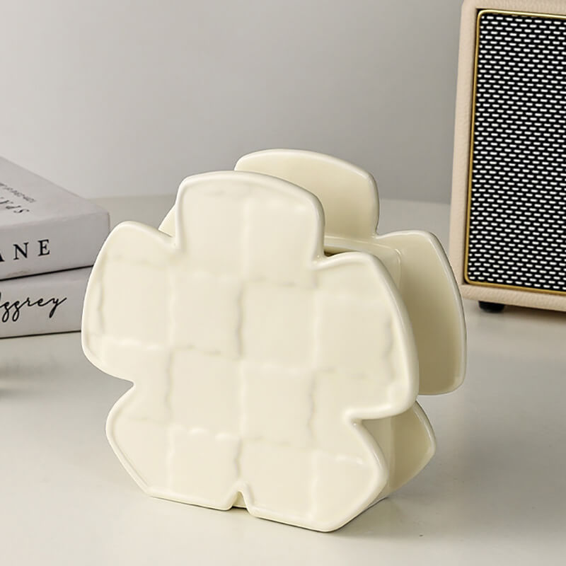 Pentagonal Ceramic Cube Vase