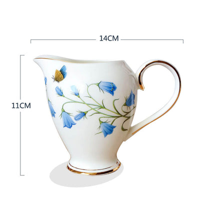 Phalaenopsis Print Bone China Teapot Set