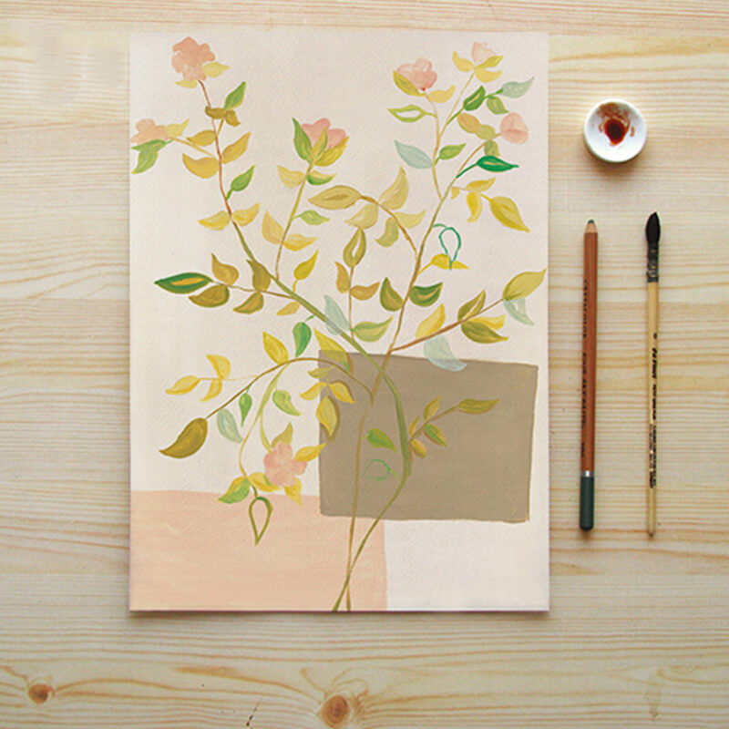 Plant Flower Canvas Art Painting