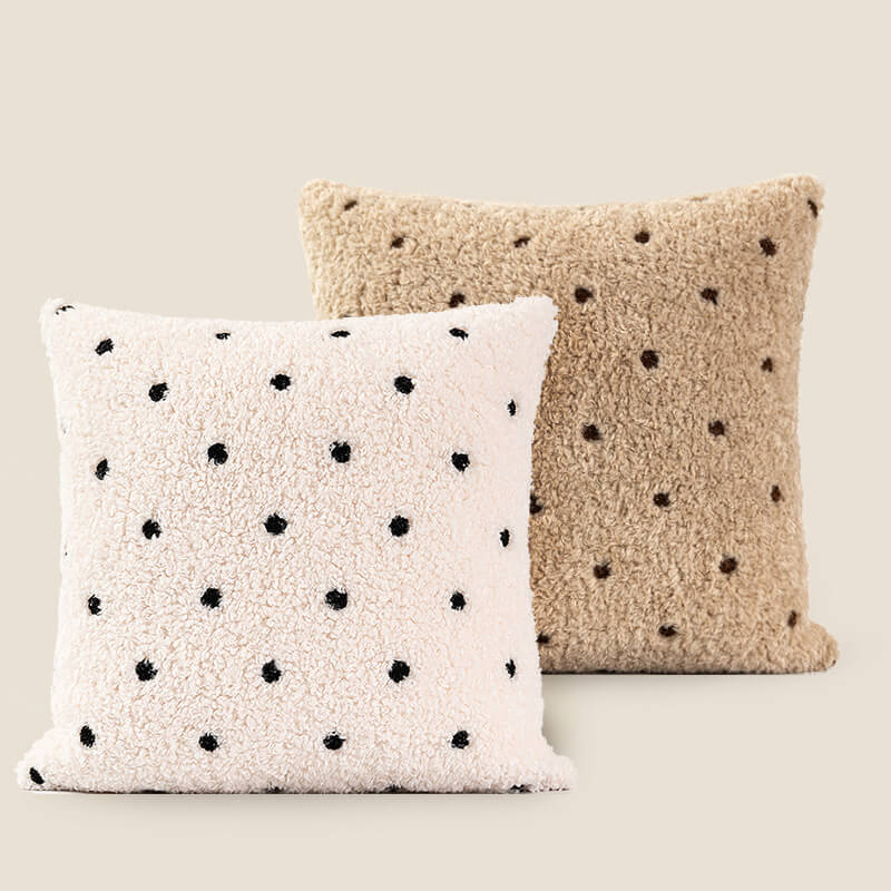 Polka Dots Throw Pillow Cover