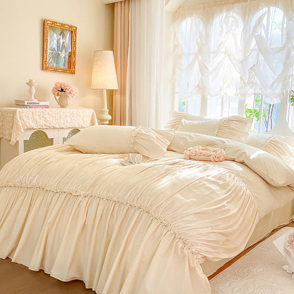 Princess-style Chiffon Lace Bedding Set