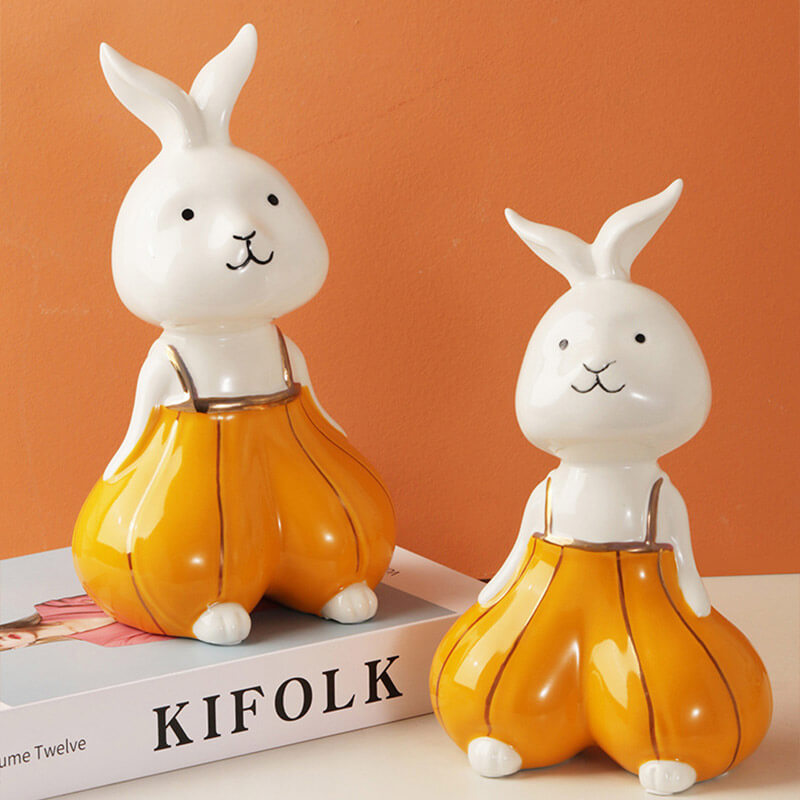 Pumpkin Lantern Bunny Set