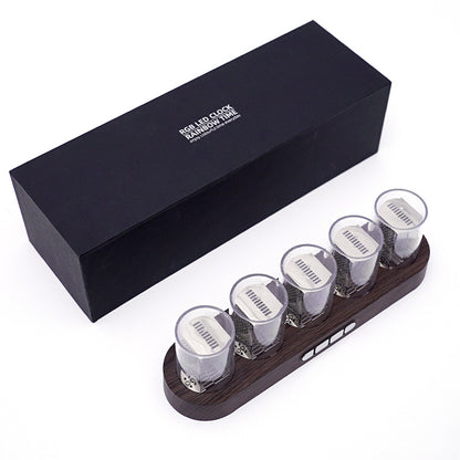 RGB Full-Color Semi-Glow Tube Clock