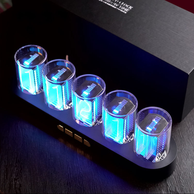 RGB Full-Color Semi-Glow Tube Clock
