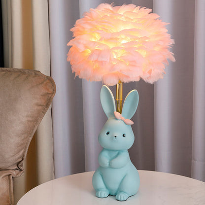 Rabbit Feather Table Lamp