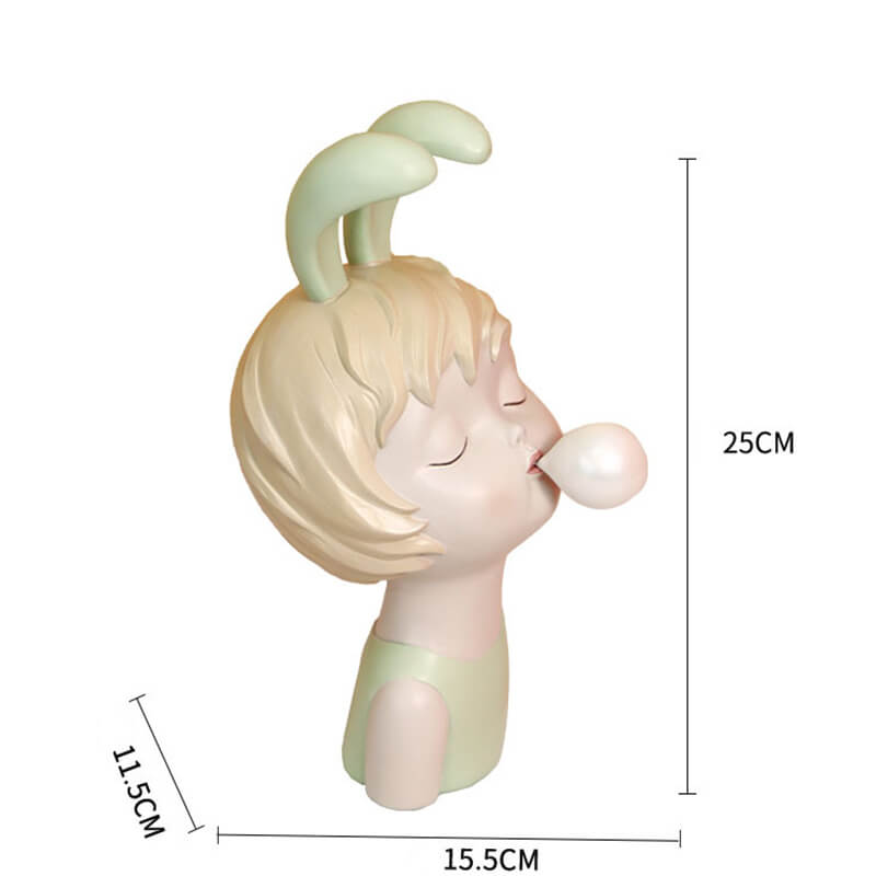 Rabbit Girl Resin Ornament