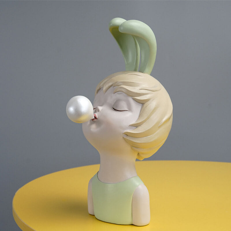 Rabbit Girl Resin Ornament