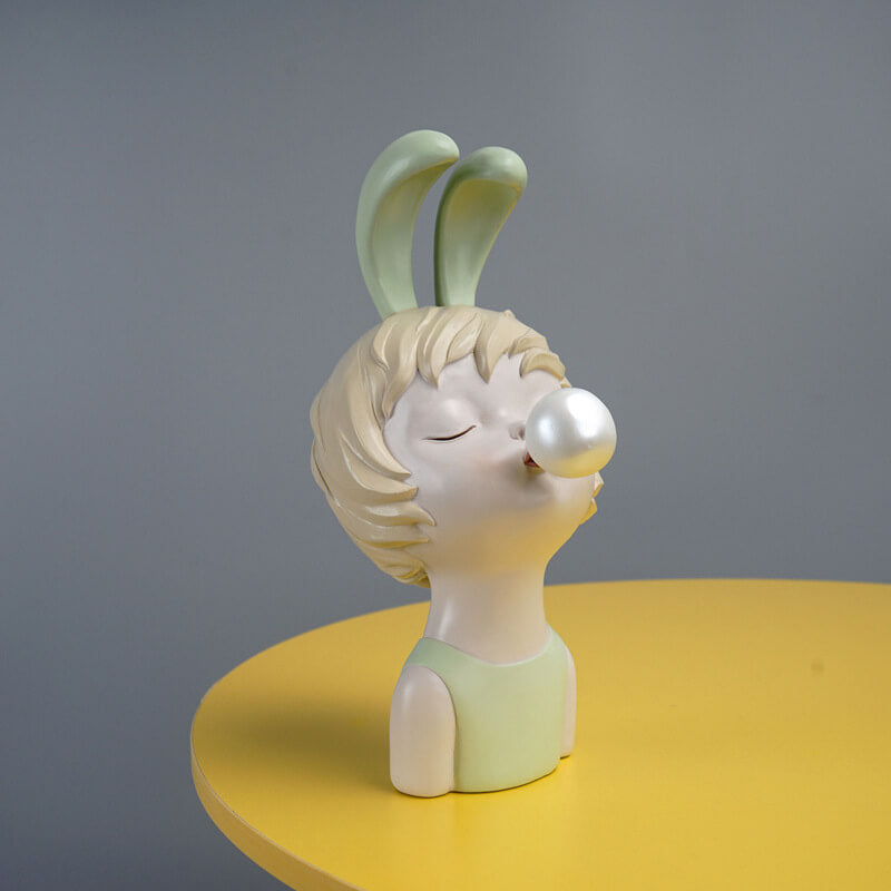 Rabbit Girl Resin Ornament