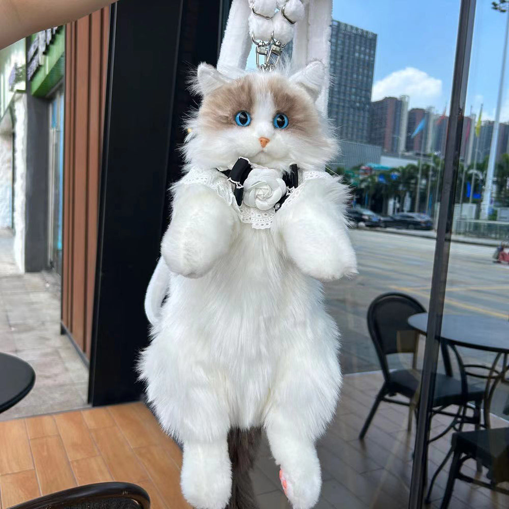 Ragdoll Cat Plush Backpack