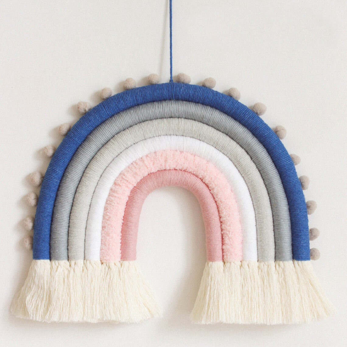 Rainbow Tassel Wall Hanging