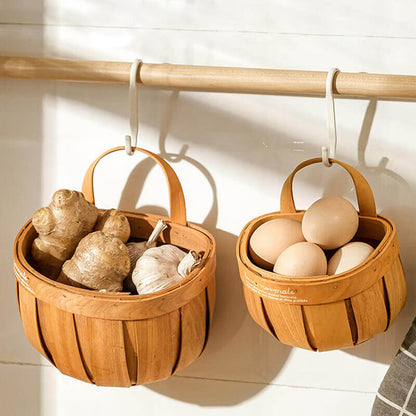 Rattan Wall Hanging Storage Basket