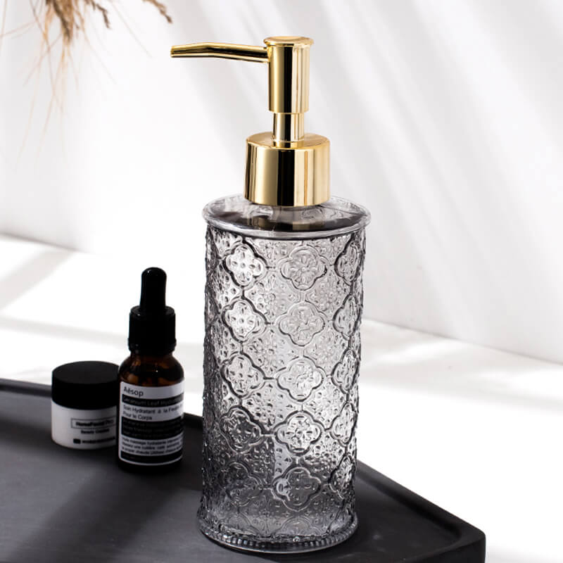 Retro Begonia Flower Soap Dispenser