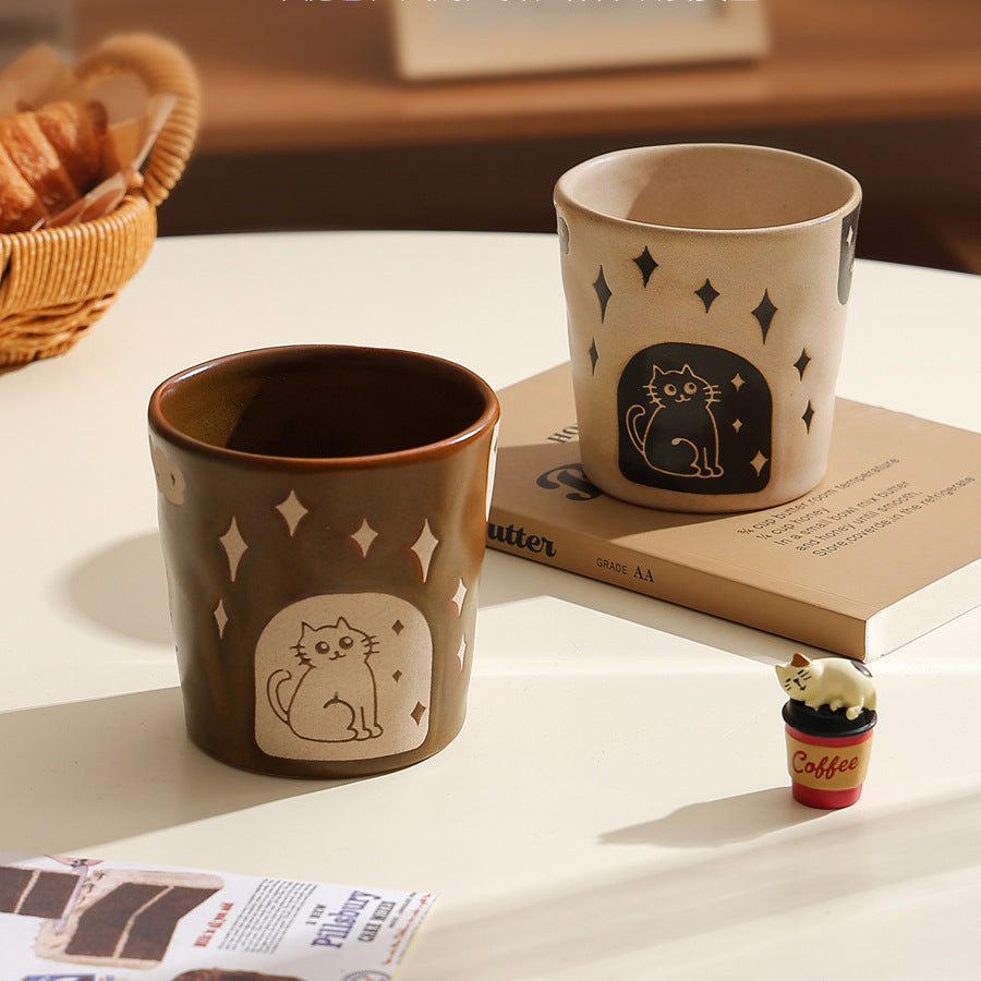 Retro Cat Coffee Mug