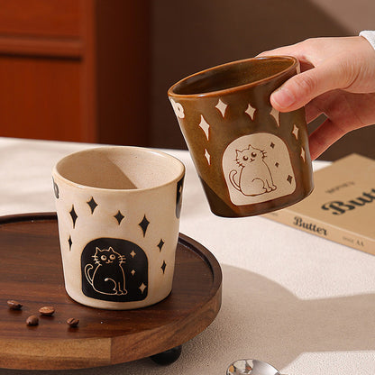 Retro Cat Coffee Mug